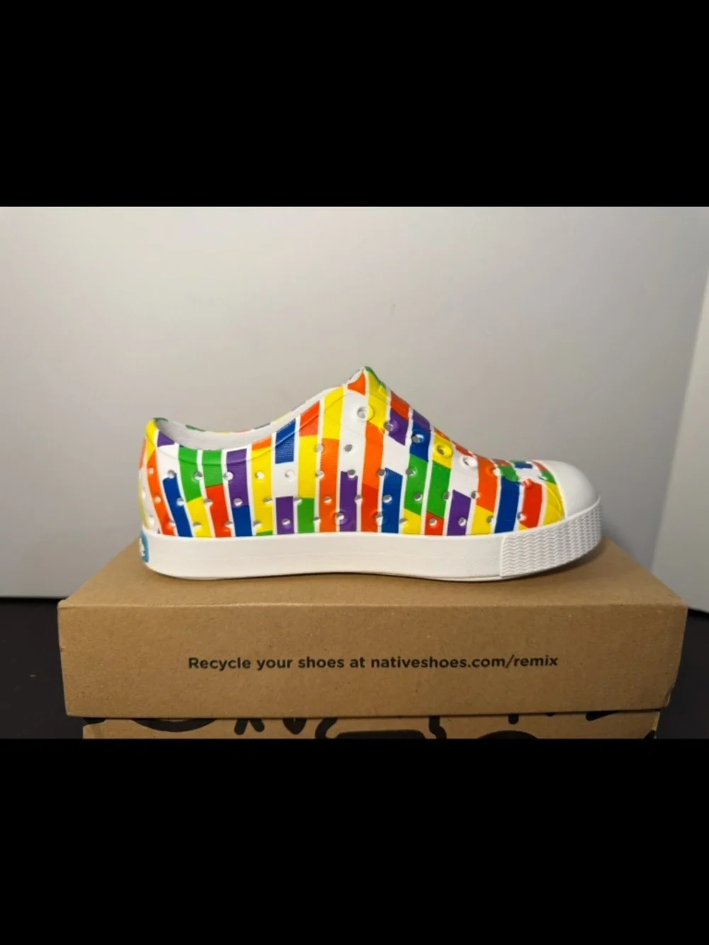 Native Jefferson Print Shoes Multicolor Brick/White Little Kids/Toddler C12